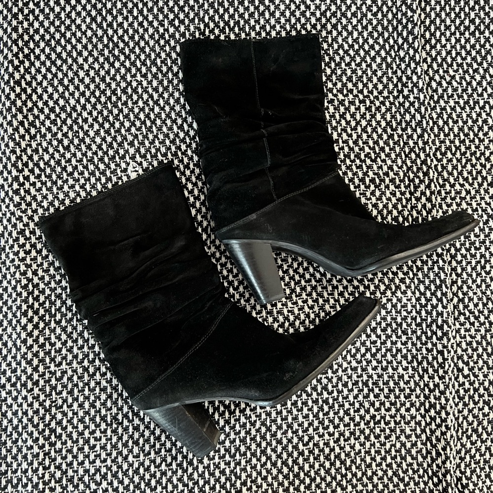 Stuart Weitzman Black Slouch Boot Size 6